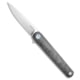 MKM Zieba Folding Knife, 2.83in, Bohler M390 Stainless Steel, Drop Point Blade, Carbon Fiber, Black Handle, Black/Black, 6.93 inch, BHQ-111453