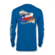 Mojo Sportswear Company Wireman X Redfish/Trout TX Flag - Mens, Mojo Blue, Extra Large, MJBL - XL - MJWRMNXRTTXF
