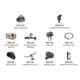 Mokwheel Bikes Deluxe Accessory Pack, M000PJBFNEWD