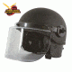 Monadnock Poycarbonate Half Shell Non-Ballistic Riot Helmet,Black w/Face Shield, 1181824