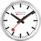 Mondaine Offical Swiss 40cm Railway Wall Clock, Silver, 25cm, A995.CLOCK.16SBB