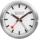 Mondaine Table Alarm Clock, Silver, 125mm, A997.MCAL.16SBB
