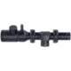 Monstrum 1-4x20 Rifle Scope with Rangefinder Reticle and Medium Profile Scope Rings, Black, S1420-R-RG