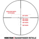 Monstrum 1-4x20 Rifle Scope with Rangefinder Reticle and Medium Profile Scope Rings, Flat Dark Earth, TS1420-R-RG