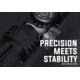 Monstrum 30mm Precision Picatinny V2 Scope Rings w/Level Bubble, 1 in, Black, SR-3XLB-P100