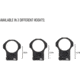 Monstrum 34mm Precision Picatinny V2 Scope Rings, 1.2 in, Black, SR-34-P120
