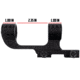 Monstrum H-Series Cantilever Lightweight Offset Picatinny Scope Mount, 1 in, Black, MH253-B
