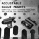 Monstrum Adjustable Scout Light Mount with Pivoting Mount Plate