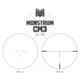 Monstrum Archangel X2 1-6x24mm LPVO 30mm Tube Rifle Scope, First Focal Plane, CM3 Reticle, Black, FAX16B-CM8