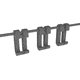 Monstrum Picatinny Pressure Switch Cable Guides, Black, RCP41-B