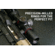 Monstrum Predator Series 7075-T6 Hard-Anodized Aluminum Scope Rings, Picatinny Base, 30 mm, Low Profile, Black, ZR33L-B