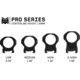 Monstrum Pro Series 7075 Aluminum Scope Rings, 30mm, High Profile, Black, ZS305H