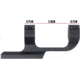 Monstrum Slim Profile Series Offset Picatinny Scope Mount w/Integrated Level, 1 in, Black, ZR251-L-B