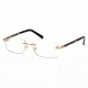 Mont Blanc MB0432 Eyeglass Frames - Shiny Dark Nickeltin Frame Color