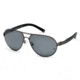 Mont Blanc MB401S Sunglasses - Matte Gun Metal Frame Color, Smoke Polarized Lens Color