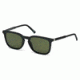 Mont Blanc MB586S Sunglasses - Matte Black Frame Color, Green Lens Color