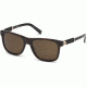 Mont Blanc MB654S Sunglasses - Dark Havana Frame Color