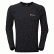 Montane Sonic Long Sleeve T-Shirt, Black, XS MSLTSBLAA3