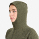 Montane Spinon Hoodie - Womens, Kelp Green, UK8/EUR34/US4/XS, FSPHOKELA13