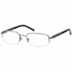 Montblanc MB0336 Eyeglass Frames - Shiny Dark Ruthenium Frame Color