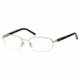Montblanc MB0336 Eyeglass Frames - Shiny Endura Gold Frame Color