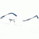 Montblanc MB0349 Eyeglass Frames - Shiny Light Ruthenium Frame Color