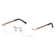 Montblanc MB0391 Eyeglass Frames - Shiny Rose Gold Frame Color