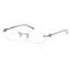 Montblanc MB0394 Eyeglass Frames - Shiny Palladium Frame Color, Smoke Lens Color