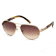 Montblanc MB401S Sunglasses - Shiny Rose Gold Frame Color, Gradient Brown Lens Color