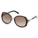 Mont Blanc MB416S Sunglasses - Shiny Dark Brown Frame Color