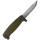 Morakniv Basic 511/Green Knife, 8in Overall, 3.5in Carbon Steel Blade, Black/Green Synthetic Handle, Black Molded Plastic Sheath, M-13249