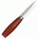 Mora Classic No 2/0 Fixed Blade Knife, SS Blade, Red Wood Handle FT00204