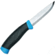 Mora Companion (Blue) Fixed Blade Knife, SS PE Blade, Black/Blue Handle FT13426