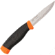 Mora Companion Heavy Duty Orange Fixed Blade Knife, 9in, 4in, Carbon Steel FT01603