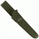 Mora Companion MG, BLK/Green Rubber Handle, CF, Plain w/Sheath, M-11863