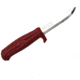 Mora Craftline Q Allround Fixed Blade Knife, 511, Red Plastic Handle, 3.8in. Blade 194990