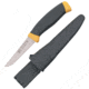 Mora Soft Grip Game/Utility Fixed Blade Knife,3.5in,High Carbon Stainless Blade,Black Checkered Rubber Handle FT893
