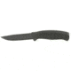 Morakniv 4.1 Inch Stainless Steel Companion Tactical Fixed Blade Knife, w/ ED-Coating, Rubber Handle and MOLLE-Compatible Sheath, Black, 4.1, IRM-12351