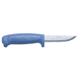 Morakniv Basic 546 Fixed Blade Knife,3.6in,Blue Rubber Handle,Plain w/Sheath M-12241