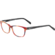 Morgan 201106 Progressive Prescription Eyeglasses, Red Black Frame, 201106-4225PR