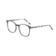 Morgan 201123 Progressive Prescription Eyeglasses, Black On Black/White Grey Confetti Frame, 201123-4435PR