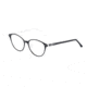 Morgan 201124 Single Vision Prescription Eyeglasses, Black White Frame, 201124-6616SV