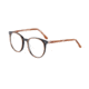 Morgan 201125 Single Vision Prescription Eyeglasses, Brown Horn Frame, 201125-6056SV