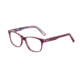 Morgan 201126 Single Vision Prescription Eyeglasses, Dark Red On Pink Frame, 201126-4061SV