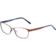 Morgan 203154 Single Vision Prescription Eyeglasses, Brown Frame, 203154-533SV