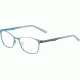 Morgan 203156 Single Vision Prescription Eyeglasses, Blue Frame, 203156-536SV