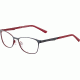 Morgan 203156 Single Vision Prescription Eyeglasses, Blue Red Frame, 203156-535SV