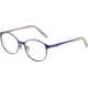 Morgan 203164 Single Vision Prescription Eyeglasses, Violetblue Grey Frame, 203164-1009SV
