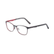 Morgan 203172 Bifocal Prescription Eyeglasses, Black/Red Frame, 203172-2100BI