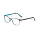 Morgan 203172 Single Vision Prescription Eyeglasses, Black/Blue Frame, 203172-4500SV